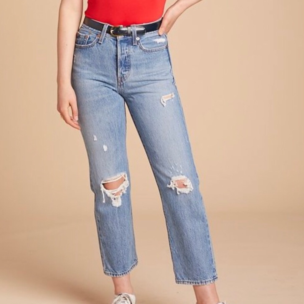 Levi’s Wedgie Straight High Waisted Jeans Cropped - Picture 8 of 8